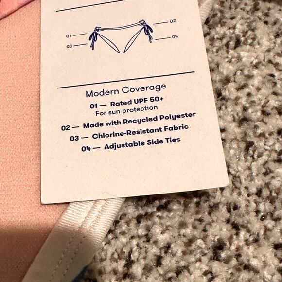 JL7 Floral Bikini Bottom with Side Ties, size L - Picture 4 of 5